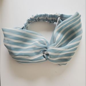 LC Lauren Conrade Blue & White Knot Headband